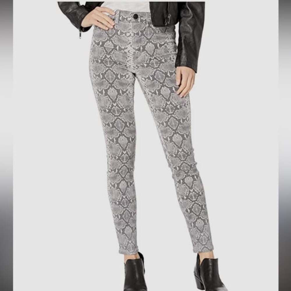 Hudson Barbara Snake Print High Waist Skinny Jean NEW